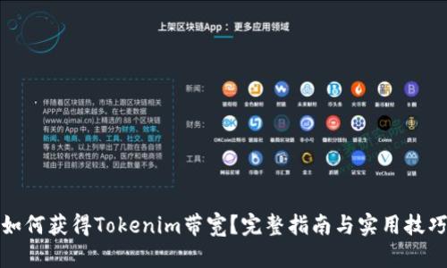 如何获得Tokenim带宽？完整指南与实用技巧