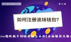 Tokenim转账找不到哈希值怎么办？全面解析及解决